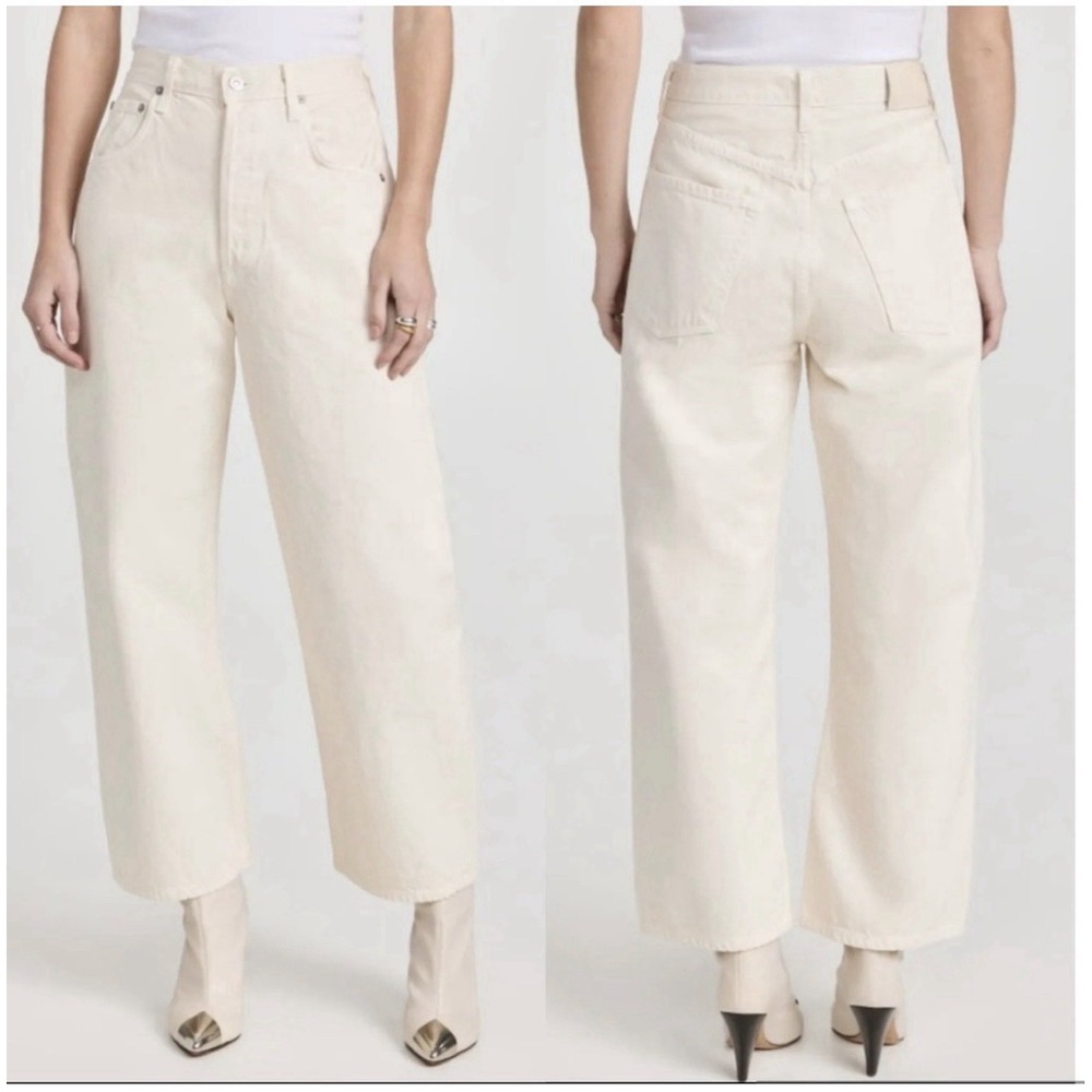 Citizens Of Humanity Jeans Womens 31 Gaucho Vintage Wide Leg Marzipan Crop NEW